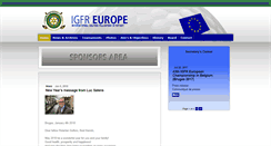 Desktop Screenshot of igfr-europe.com